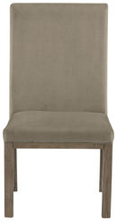 Chrestner - Dining UPH Side Chair (Set of 2) - Gray / Brown