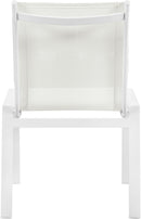 Nizuc - Outdoor Patio Dining Chair With White Frame (Set of 2)