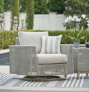 Seton Creek - Swivel Lounge With Cushion - Gray
