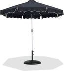 Amalfi - Patio Umbrella - Black Base / White Pole