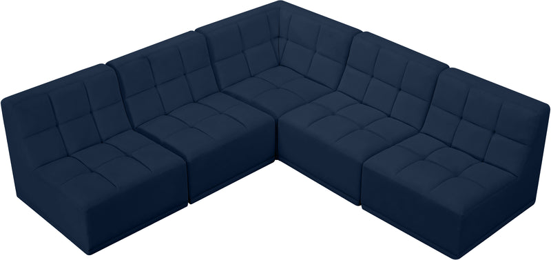 Relax - Modular Sectional 5 Piece - Navy