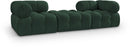 Ames - 3 Piece Boucle Modular Sofa With 1 Backless Seat