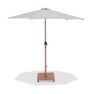 Fiji - Aluminum Patio Umbrella With Square Teak Base