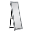 Noralie - 63" X 22" Floor Mirror - Mirrored & Faux Diamonds
