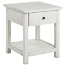 Payne - 1 Drawers Wood End Table with Shelf