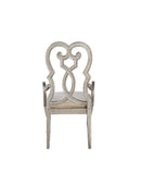 Esteban - Arm Chair (Set of 2) - Ivory Velvet & Antique Champagne