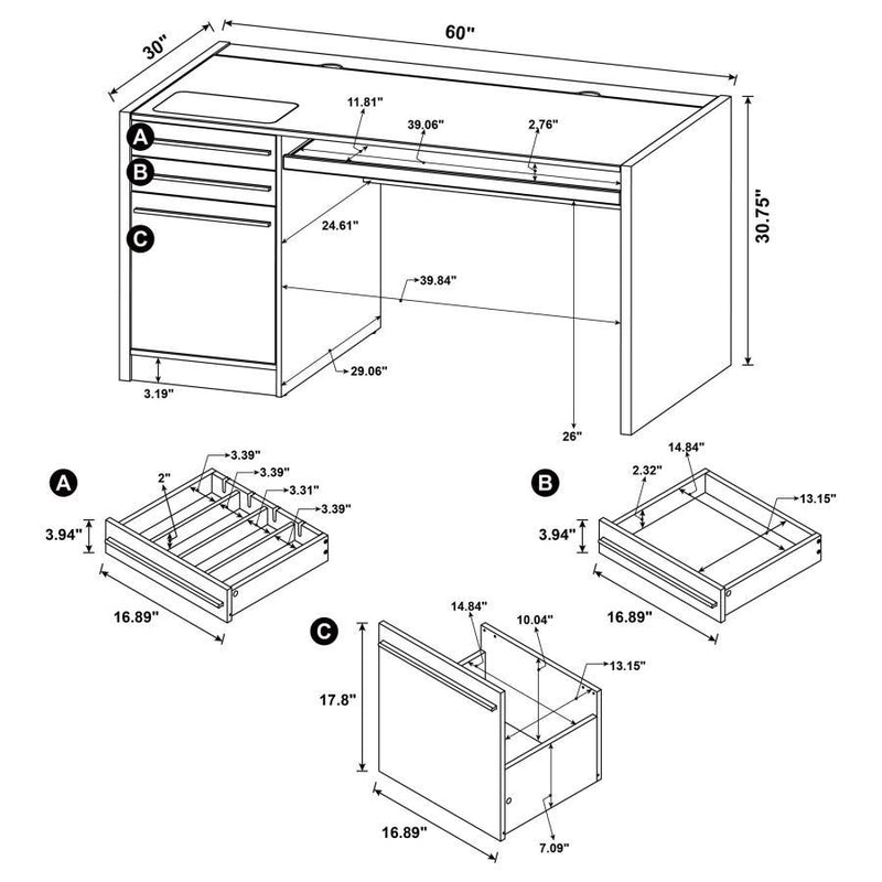 Halston - Office Computer Desk