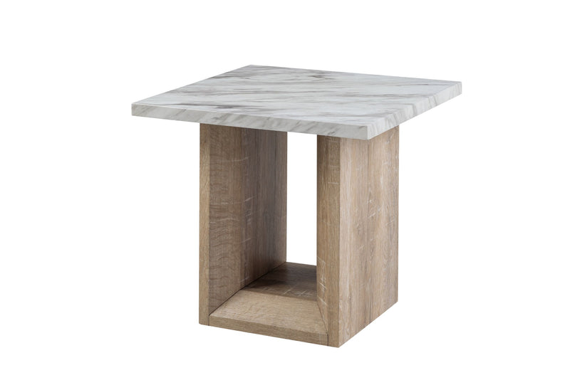 T02 - End Table - Natural / White