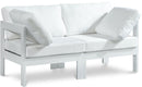 Nizuc - Outdoor Patio 2 Seat Modular Sofa With White Frame