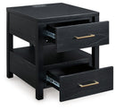 Winbardi - Rectangular End Table - Black