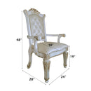 Vendome - Executive Office Chair - Synthetic Leather & Antique Pearl