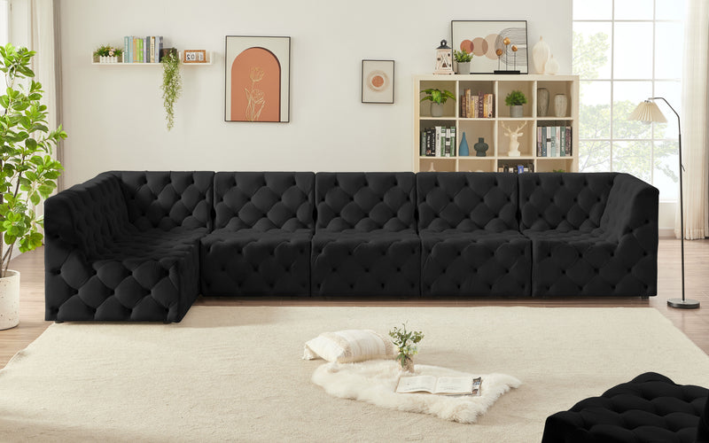 Tuft - Modular Sectional 6 Piece - Black