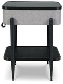 Jorvalee - Accent Table with Speaker - Gray / Black