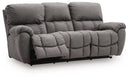 Bakerstein - Power Reclining Sofa With Adjustable Headrest - Galaxy