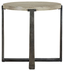Dalenville - Round End Table - Gray