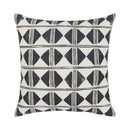 Nubia - 22" x 22" Pillow - Black / White
