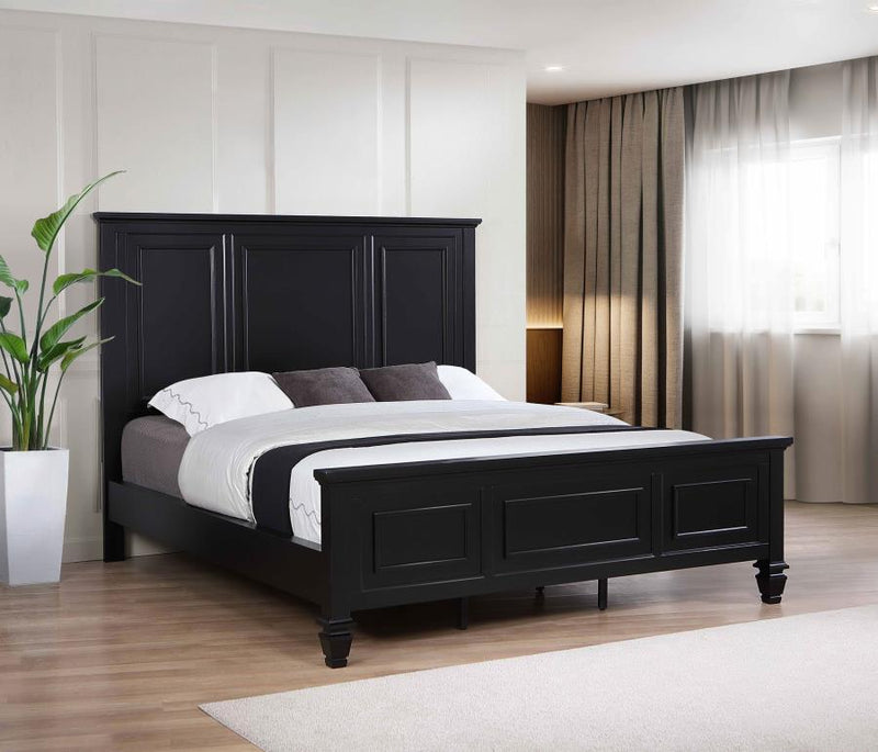 Sandy Beach - 63" Panel Bed with High Headboard