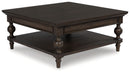 Veramond - Square Cocktail Table - Dark Brown