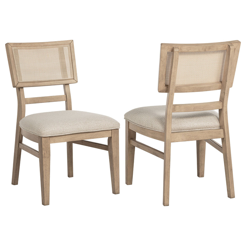 Kailani - Radio Weave Cane Dining Side Chair (Set of 2) - Beige Oak