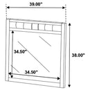 Carlton - Upholstered Rectangular Mirror
