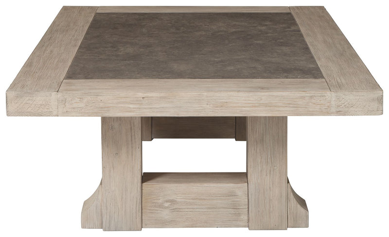 Hennington - Light Brown - Rectangular Cocktail Table