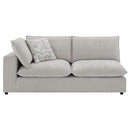Marisa - Modular Left Facing Loveseat With 2 Pillows - Beige Boucle