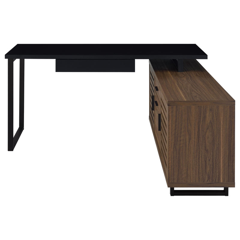 Maddox - L-Shape Office Computer Desk - Black