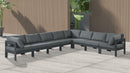 Nizuc - Outdoor Patio 8 Piece Modular Sectional With Gray Frame