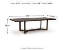 Dilenno - Rectangular Dining Room Extension Table - Dark Brown