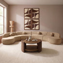 Avra - 189" Velvet Performance Fabric Upholstered Sectional