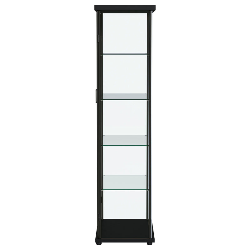 Aero - 5-Shelf Display Curio Cabinet With Led Lighting
