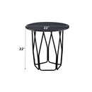 Sytira - End Table - Espresso & Black