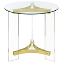 Janessa - Acrylic Coffee And End Table Set
