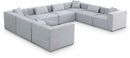 Cube - Linen 8 Piece Modular Sectional
