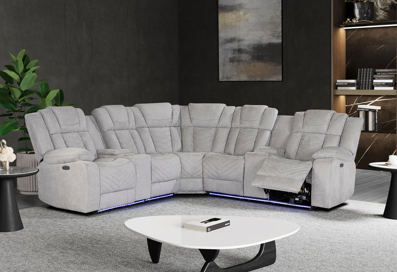 U7068 - Sectional - Ash