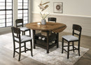 Oakly - 5 Piece Dining Room Set - Light Brown