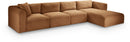 Shaggy - Fabric 4 Piece Modular Sectional