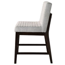 Edwyn - Counter Height Chair (Set of 2) - Gray Linen & Espresso