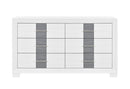 Optimus - 5 Piece Full Bedroom Set - White