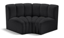 Arc - Faux Leather 2 Piece Modular Sofa