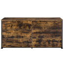 Juvanth - Dresser - Rustic Oak & Black