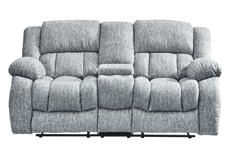 U250 - Reclining Sofa / Console Reclining Loveseat & Glider Recliner - Gray