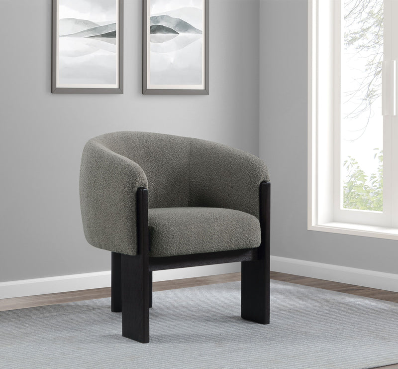 Valdez - Boucle Upholstered Barrel Back Accent Chair