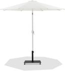 Fiji - Aluminum Patio Umbrella With Square Black And White Base