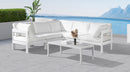Nizuc - Outdoor Patio 5 Piece Modular Sectional With White Frame