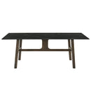 Destin - Dining Table - Sintered Stone & Walnut