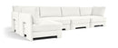 Hammond - Velvet Performance Fabric Upholstered 5 Piece L-Shaped Sectional