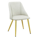 Gaines - Side Chair (Set of 2) - White Synthetic Leather