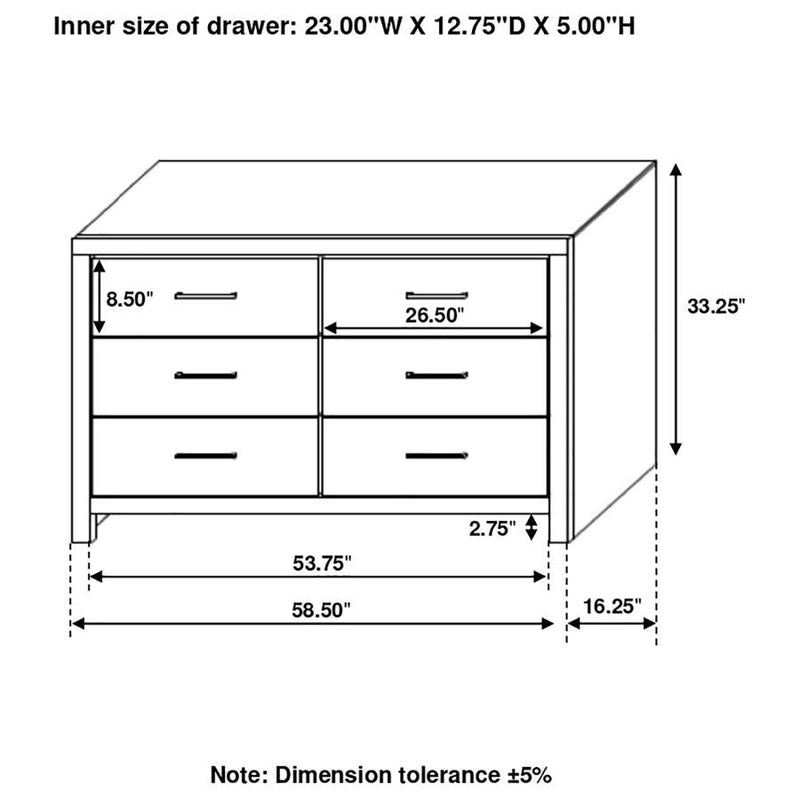 Brantford - 6-Drawer Dresser