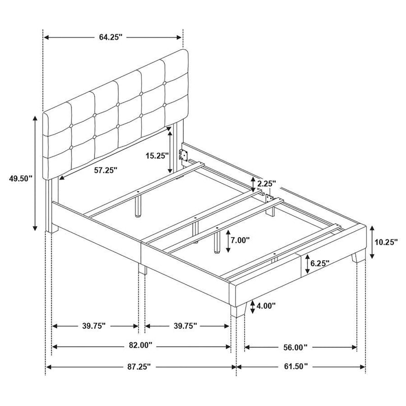 Mapes - Tufted Upholstered Bed